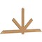 Ekena Millwork Kennewick Timber Gable Bracket, Western Red Cedar, 108"W x 45"H x 1 1/2"D x 5 1/2"F, 10/12 Pitch GBW108X45X0206KEN00SWR - alternate 5